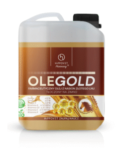 OLEGOLD Hippovet Pharmacy - olej lniany z wit ADEK 5L
